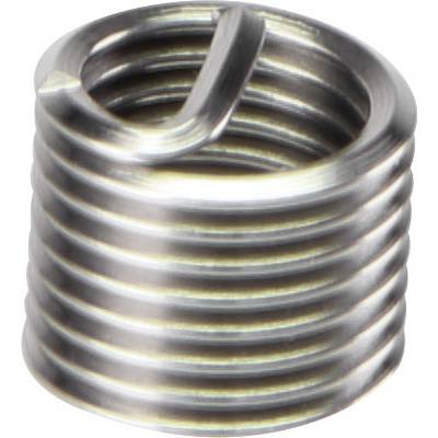 Metal helix with multiple uniform coils, often used for reinforcing or repairing threads.