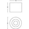 Rectangle and circles with measurements: Rectangle, 102 x 80; Circles, diameter 102.
