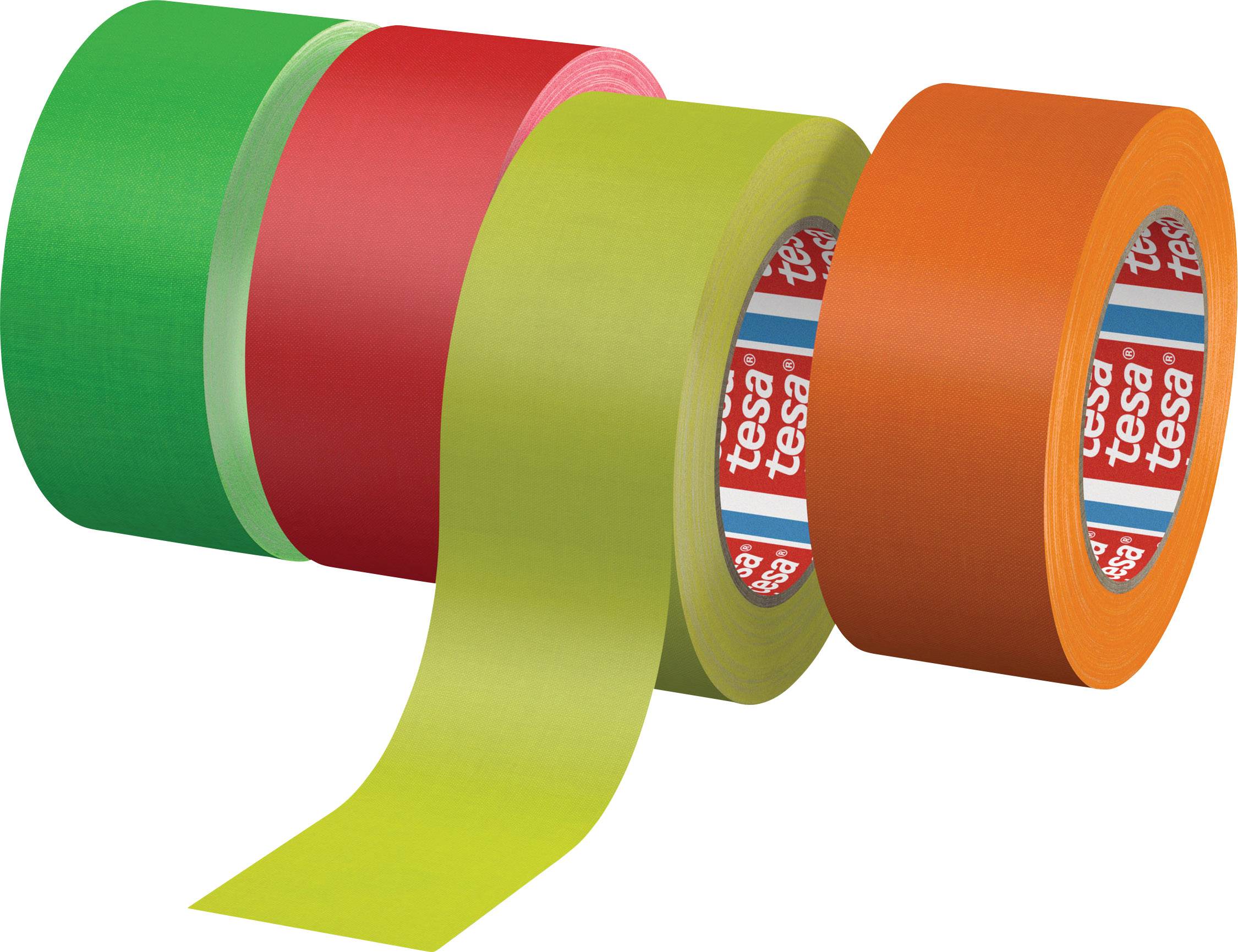 tesa 04671-00053-10 Cloth tape tesaband® 4671 Neon orange (L x W) 25 m x 25 mm 1 pc(s)