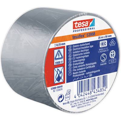 tesa Tesa 53988-00049-00 Electrical tape tesa® Professional Grey (L x W) 25 m x 50 mm 1 pc(s)
