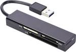 USB 3.0 Multi-card reader, 4-port (MS, MS PRO, MMC, SD, MS PRO DUO, CF, TransFlash, microSD, SDHC), black