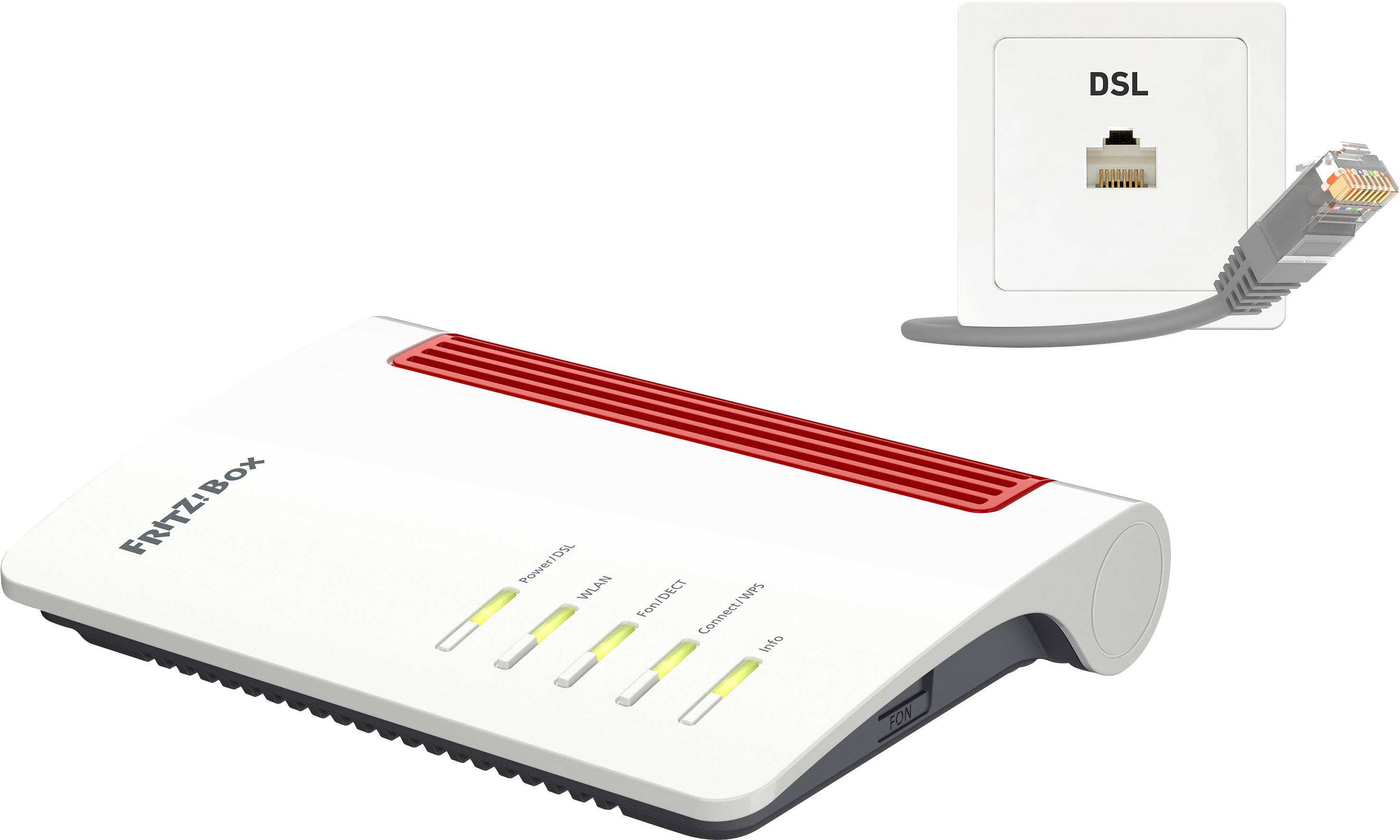 AVM FRITZ!Box 7530 Wi-Fi modem router Built-in modem: ADSL, VDSL 2.4 GHz, 5 GHz 1200 Mbps