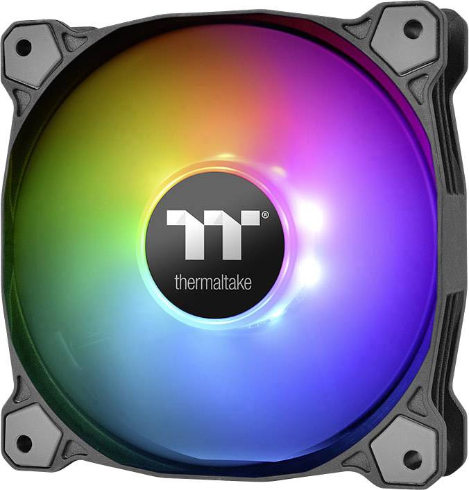 Thermaltake Pure Plus RGB 12 TT Premium Edition 3 Pack PC fan Black, RGB (W x H x D) 120 x 120 x 25 mm incl. LED lightin-10