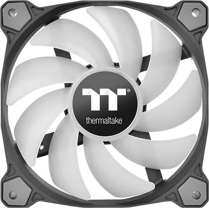 Thermaltake Pure Plus RGB 12 TT Premium Edition 3 Pack PC fan Black, RGB (W x H x D) 120 x 120 x 25 mm incl. LED lightin-1