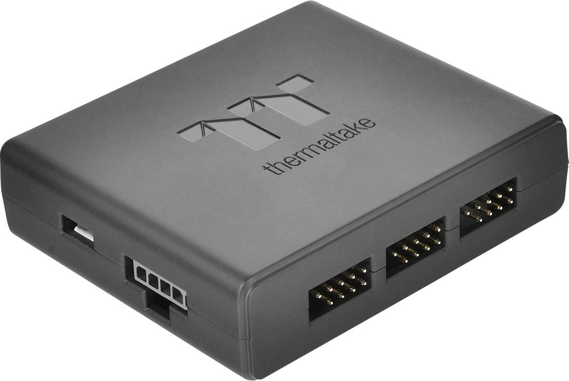 Thermaltake Pure Plus RGB 12 TT Premium Edition 3 Pack PC fan Black, RGB (W x H x D) 120 x 120 x 25 mm incl. LED lightin-4