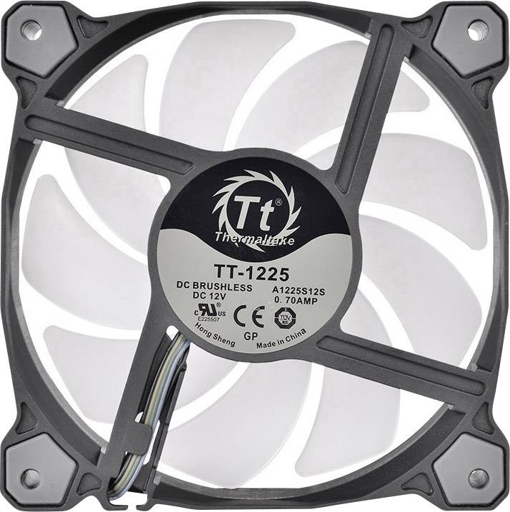 Thermaltake Pure Plus RGB 12 TT Premium Edition 3 Pack PC fan Black, RGB (W x H x D) 120 x 120 x 25 mm incl. LED lightin-5