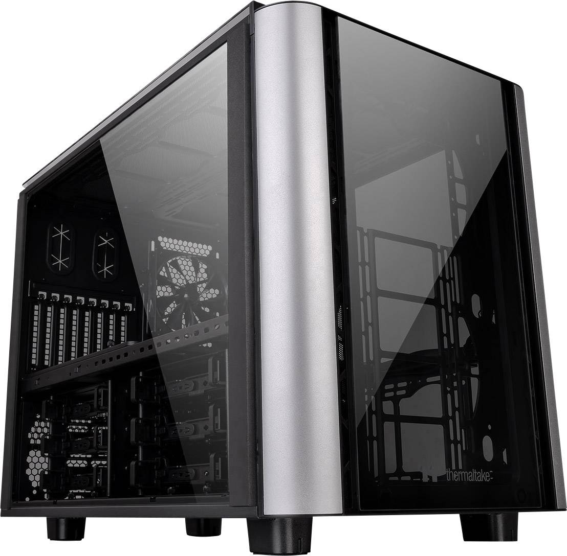 Thermaltake Level 20XT Full tower PC casing Black Built-in fan, LC compatibility, Dust filter, Window