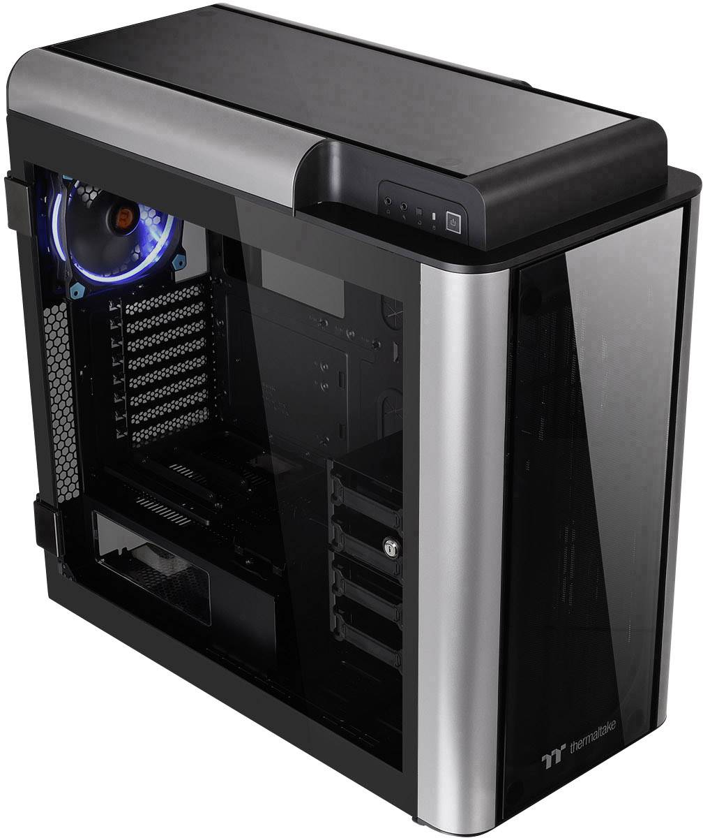 Thermaltake Level 20GT Full tower PC casing Black Built-in LED fan, LC compatibility, Window, Dust filter