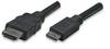 TECHly HDMI Cable HDMI-A plug 5.00 m Black ICOC-HDMI-B-050 Shielded, gold plated connectors, Audio Return Channel Patch cable