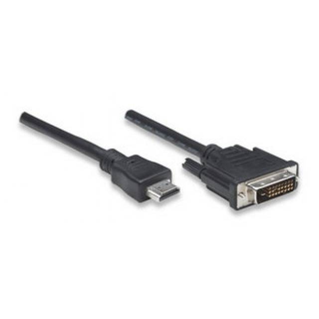 TECHly HDMI / DVI Cable HDMI-A plug 10.00 m Black ICOC-HDMI-D-100 HDMI cable-2