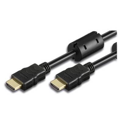 TECHly HDMI Cable  5.00 m Black ICOC-HDMI-FR-050 incl. ferrite core 