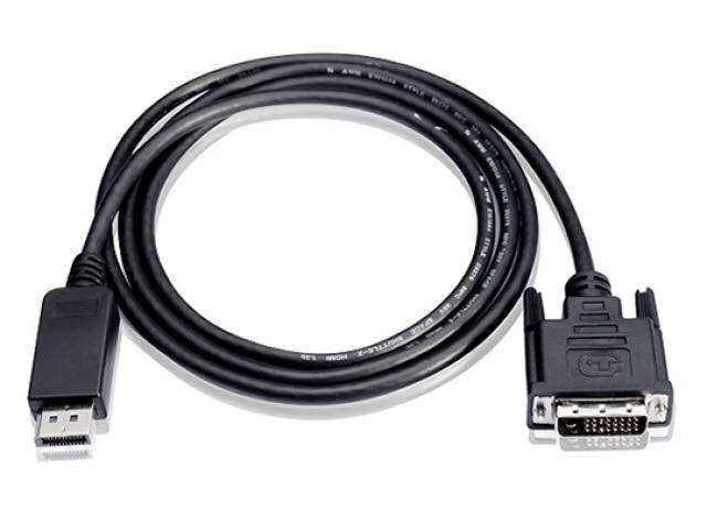 TECHly DisplayPort / DVI Cable DisplayPort plug 2.00 m Black ICOC-DSP-C-020 DisplayPort cable-2