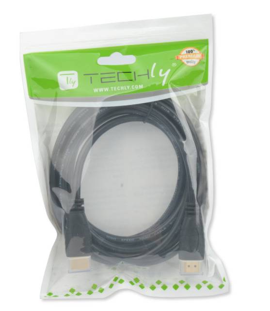 TECHly HDMI Cable HDMI-A plug, HDMI-A plug 1.00 m Black ICOC-HDMI2-4-010 HDMI cable-9