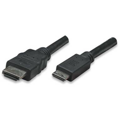 TECHly HDMI Cable HDMI-A plug 1.80 m Black ICOC-HDMI-B-015 gold plated connectors Patch cable-0