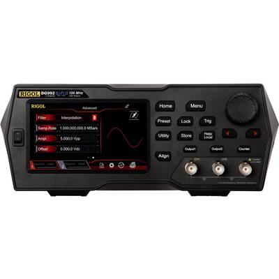 Rigol DG992 Mains-powered 100 MHz (max) 2-channel Arbitrary, Triangle, Pulse, Rectangle, Sinus, Lorentz curve, Noise