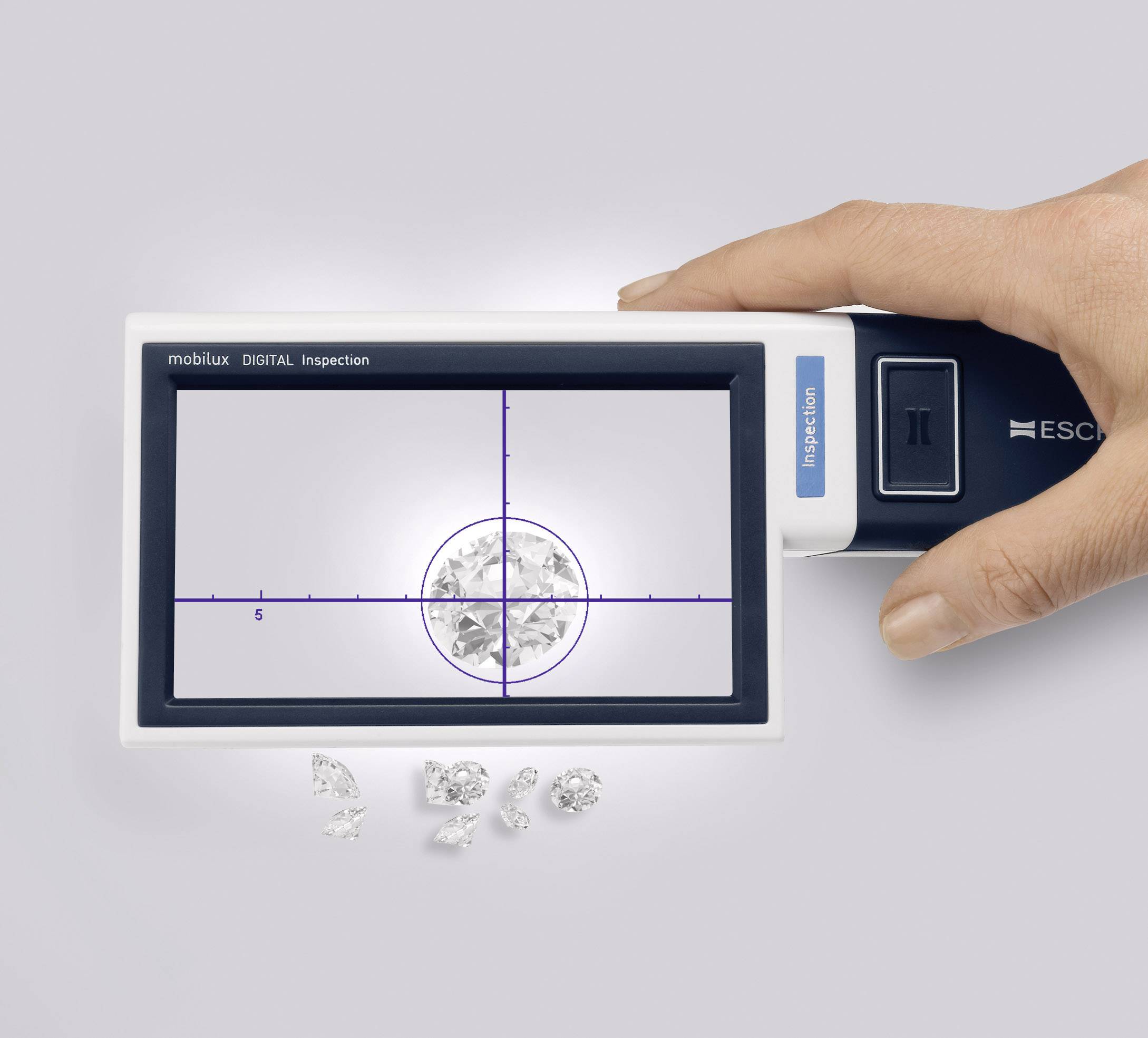Eschenbach 1651101 mobilux® DIGITAL Inspection Magnifier incl. light Magnification: 15 x Blue, White-11