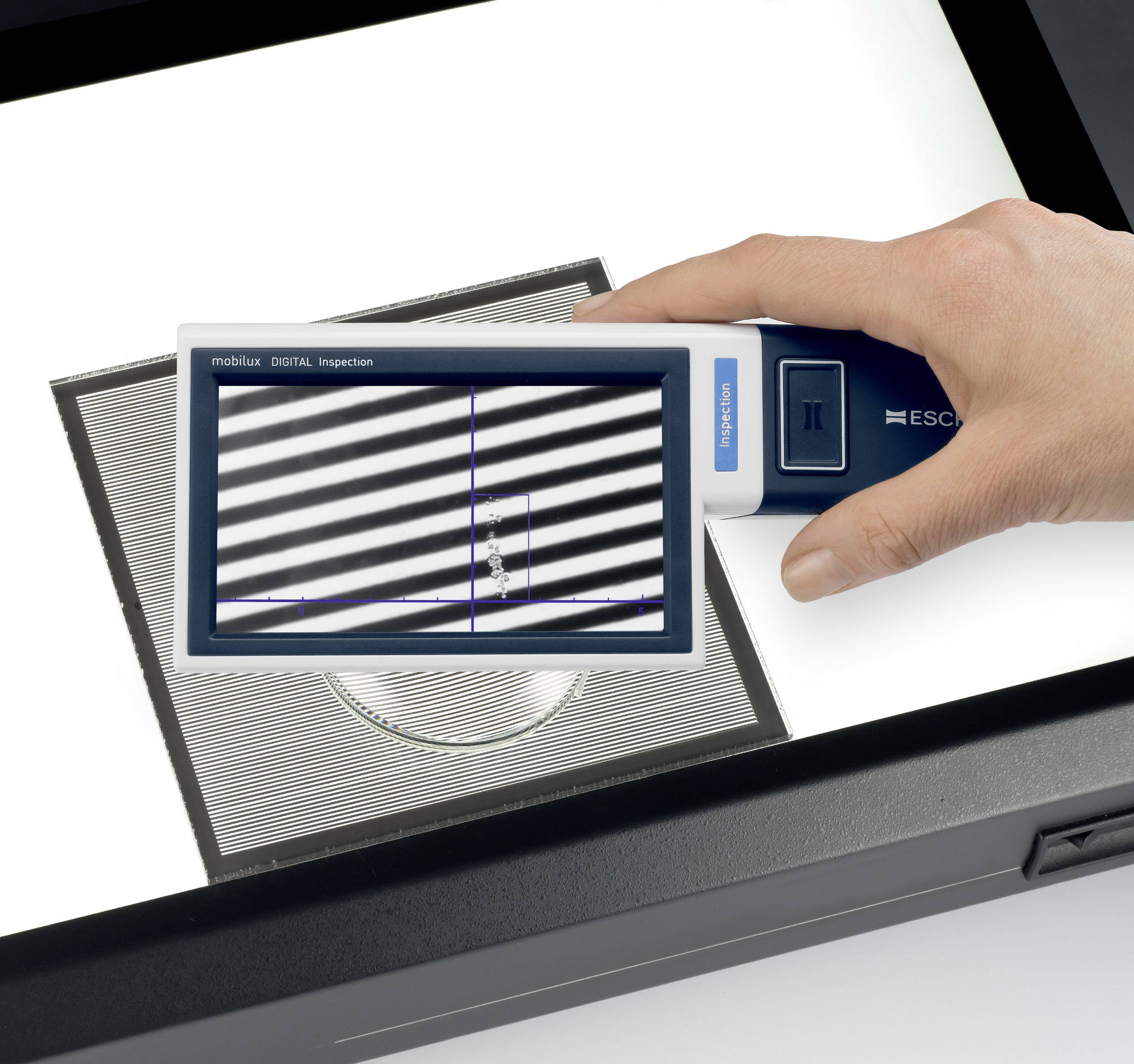 Eschenbach 1651101 mobilux® DIGITAL Inspection Magnifier incl. light Magnification: 15 x Blue, White-14