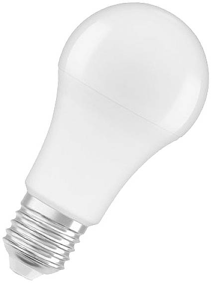 A white LED light bulb with an E27 socket, suitable for standard lamp holders. Energy-efficient and environmentally friendly.
