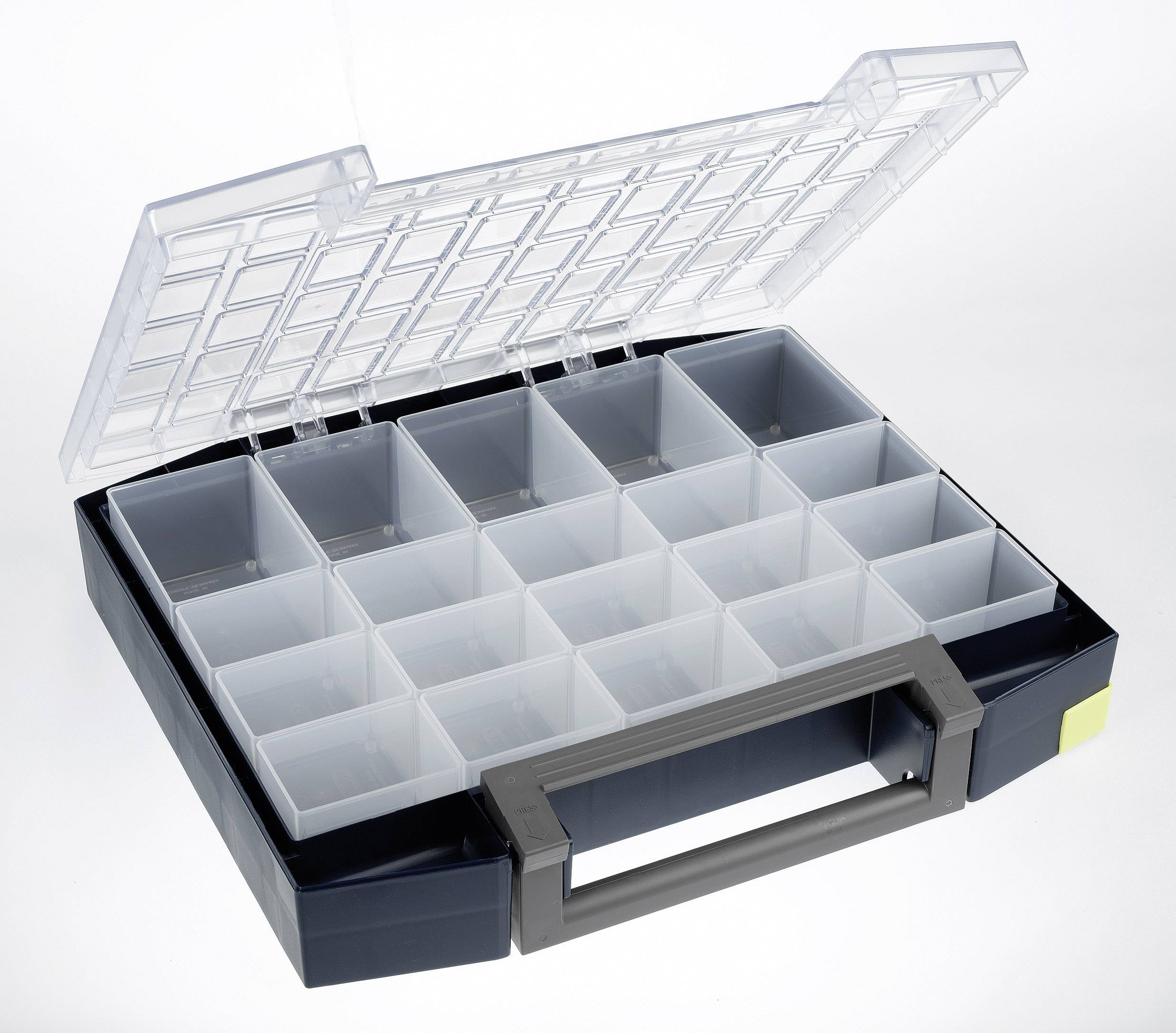 raaco Boxxser 80 5x10-20 Assortment case (L x W x H) 361 x 421 x 78 mm No. of compartments: 20 Content 1 pc(s)-0