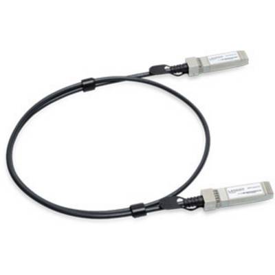 Two interconnected cables with plugs. They are part of a fibre optic or network system that enables data transmission.
