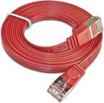 Slim CAT 6 Slim Patch Cable, U/FTP, flat, red, 1 m