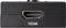 An HDMI port shown on a black metallic surface.