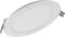 Flat, oval LED ceiling spotlight in white, suitable for modern interiors. Energy-efficient and minimalist in design.
