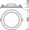 Technical drawing of a circular object with side dimensions: Diameter 169 mm, Height 30 mm. Side and top views shown.