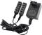 Black power adapter with two cables, each terminating in eight-pin socket connections, suitable for electronic devices.