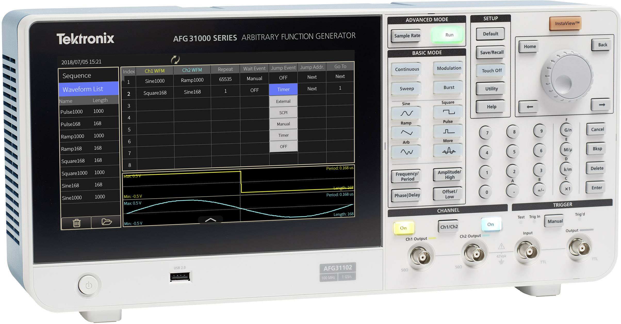 'Digital oscilloscope', waveform options visible, buttons and connectors for various measurements.