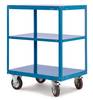 Manuflex TT4072.0001 Shelf trolley Brake Steel powder-coated Load capacity (max.): 400 kg Grey, Green