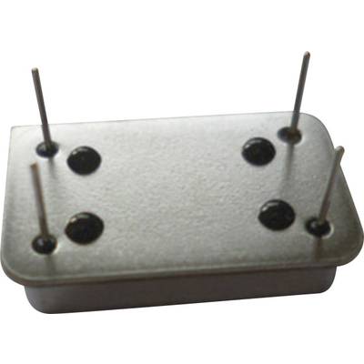 A rectangular electronic component with four protruding metallic pins, likely a plug element or switch.