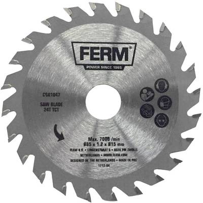 Ferm CSA1047 CSA1047 Circular saw blade  Number of cogs: 24 1 pc(s)