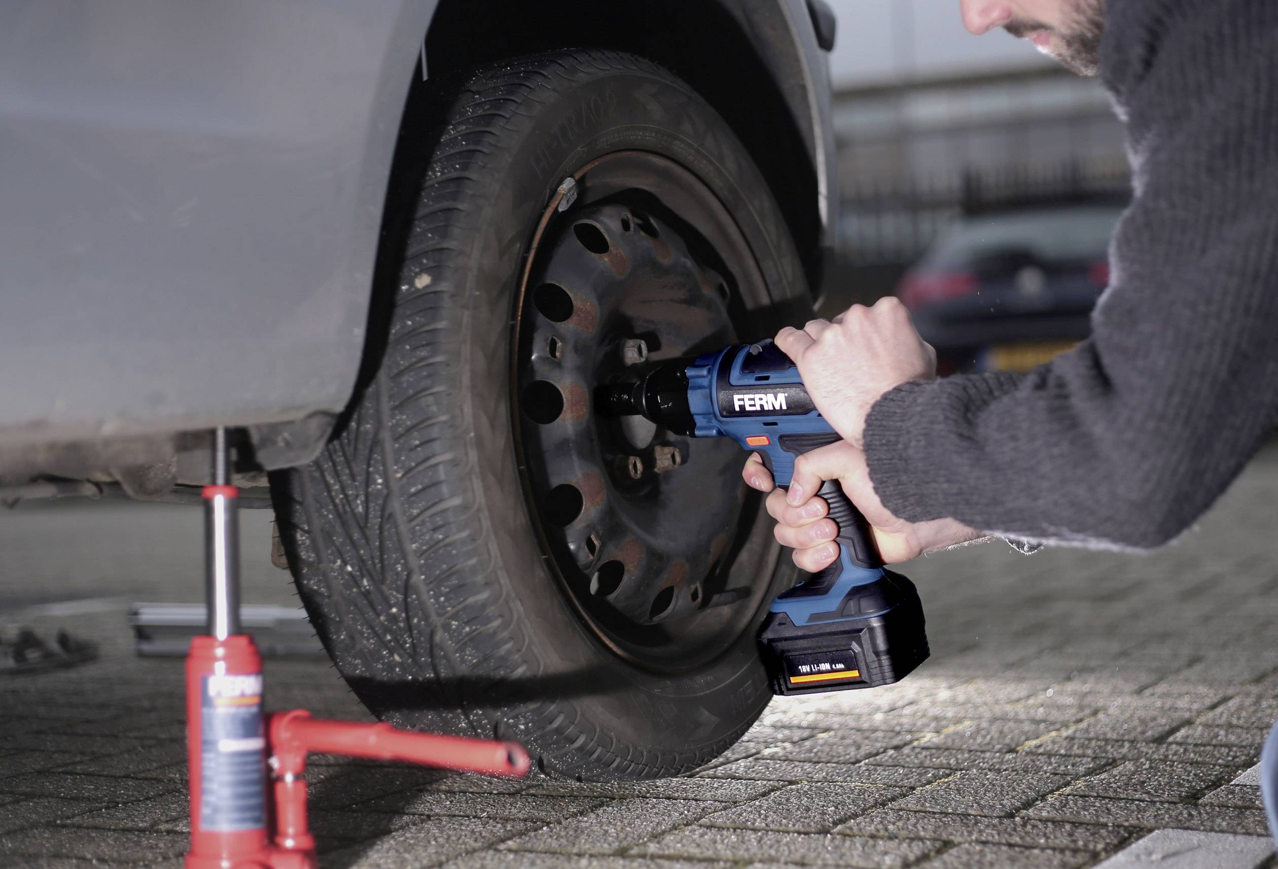 Ferm CDM1127 CDM1127 Cordless impact driver 380 Nm 18 V No. of power packs included 1 4 Ah Li-ion-4