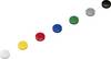 Maul Magnet MAULsolid (Ø x H) 24 mm x 8 mm Round Yellow, Red, Blue, White, Green, Grey, Black 10 pc(s) 6162499