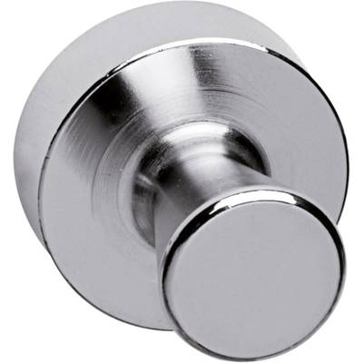 A silver, cylindrical magnet with a smooth surface, suitable for attaching notes to magnetic surfaces.