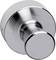 A silver, cylindrical magnet with a smooth surface, suitable for attaching notes to magnetic surfaces.