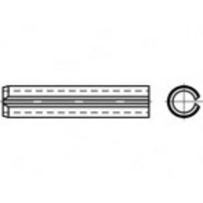 Technical drawing of a steel segment in cross-section with a circular profile and internal reinforcements.