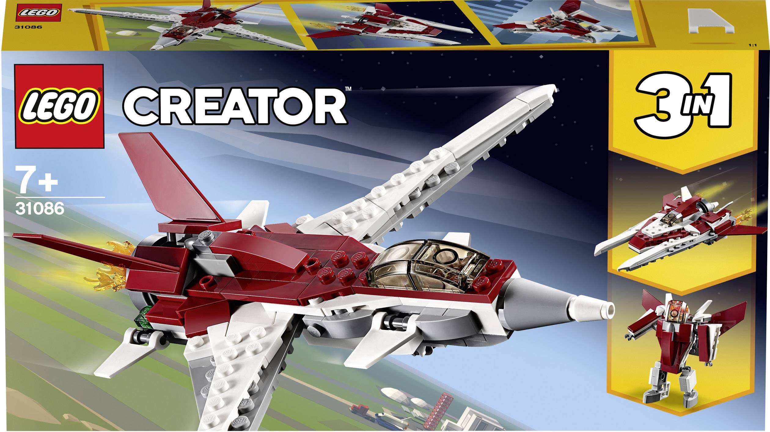 LEGO Creator 3-in-1 Futuristic Flyer Set 31086 