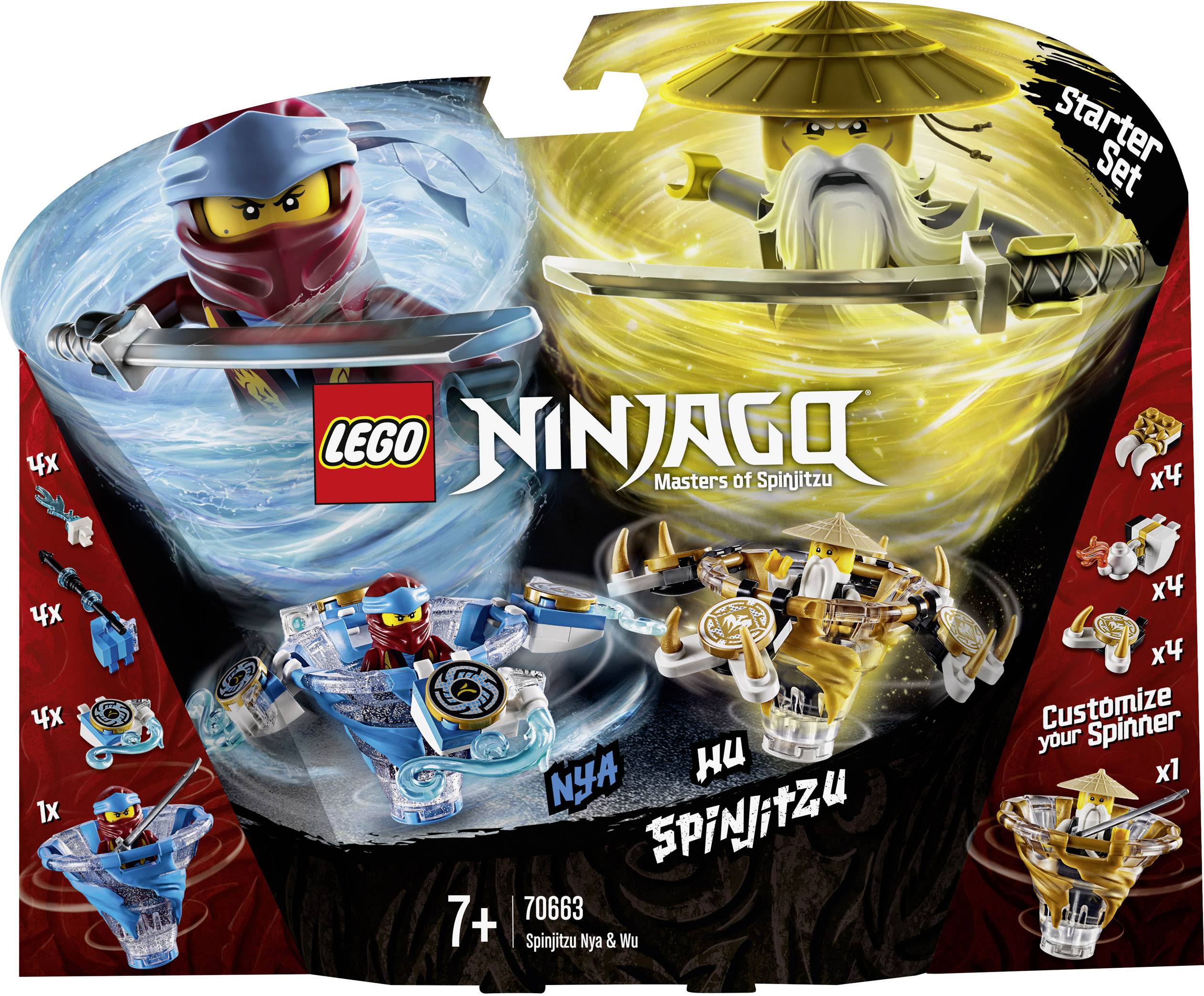 lego ninjago spinjitzu nya & wu 70663