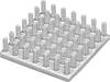 Fischer Elektronik 10006847 ICK S 10 x 10 x 12,5 Heat sink 26.3 K/W (L x W x H) 10 x 10 x 12.5 mm