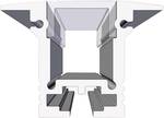 Barthelme 62399810 U-section rail Aluminium (L x W x H) 1000 x 25 x 35 mm