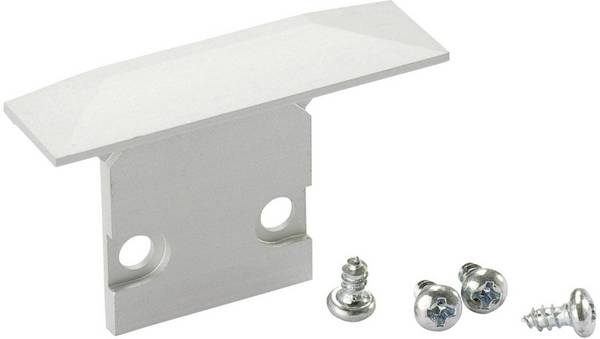 Barthelme 62399605 62399605 End cap set Aluminium (W x H) 2.5 cm x 3.5 cm Piece 1 pc(s)
