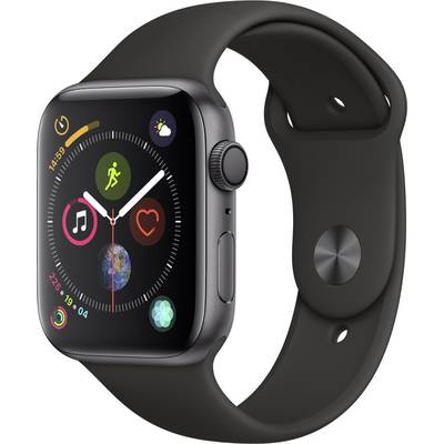 Apple Watch Series 4 GPS 44 mm Aluminium Space Grey Sports strap Black 