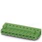 Green electrical multi-socket power strip, typical for industrial or technical applications.