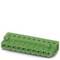 Green electrical multi-socket power strip, typical for industrial or technical applications.