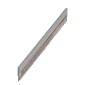 A silver metal line, slender and elongated.