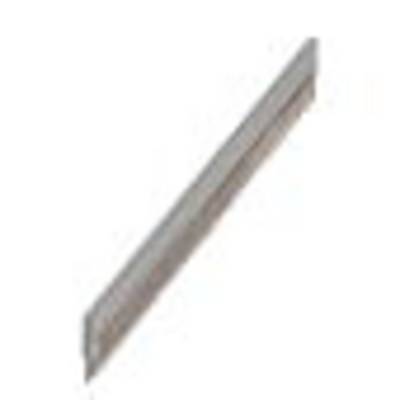 A silver metal line, slender and elongated.