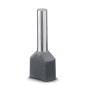 A silver drill bit with a square, black head. Suitable for drilling into materials that require precision.