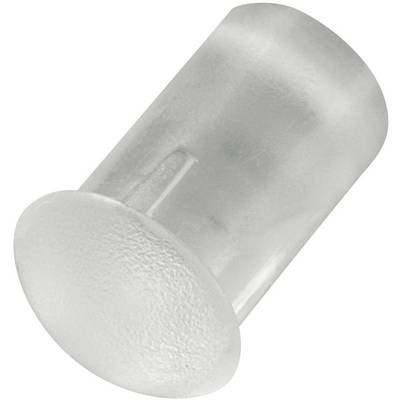 A translucent plastic bung, presumably for holes or openings, cylindrical with a rounded end.